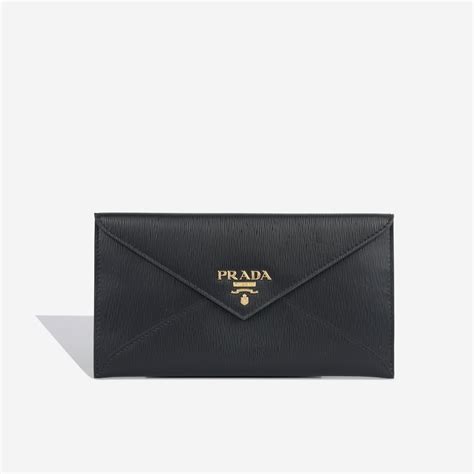 leather envelope wallet prada|Prada snakeskin wallet.